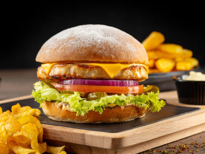 White Snow Chicken Burger