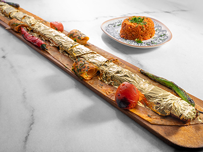 gold bar kebab by meter