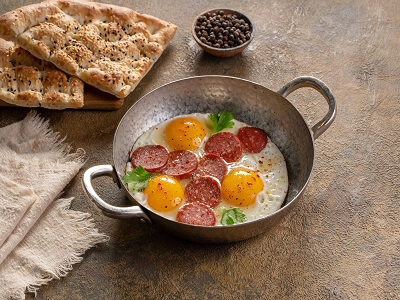 Turkish Eggs with Sucuk
