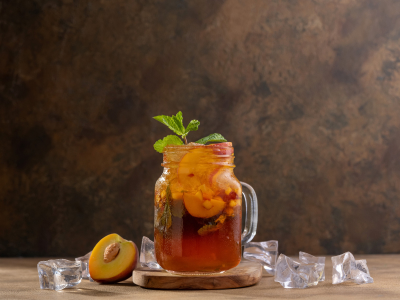 peach iced tea